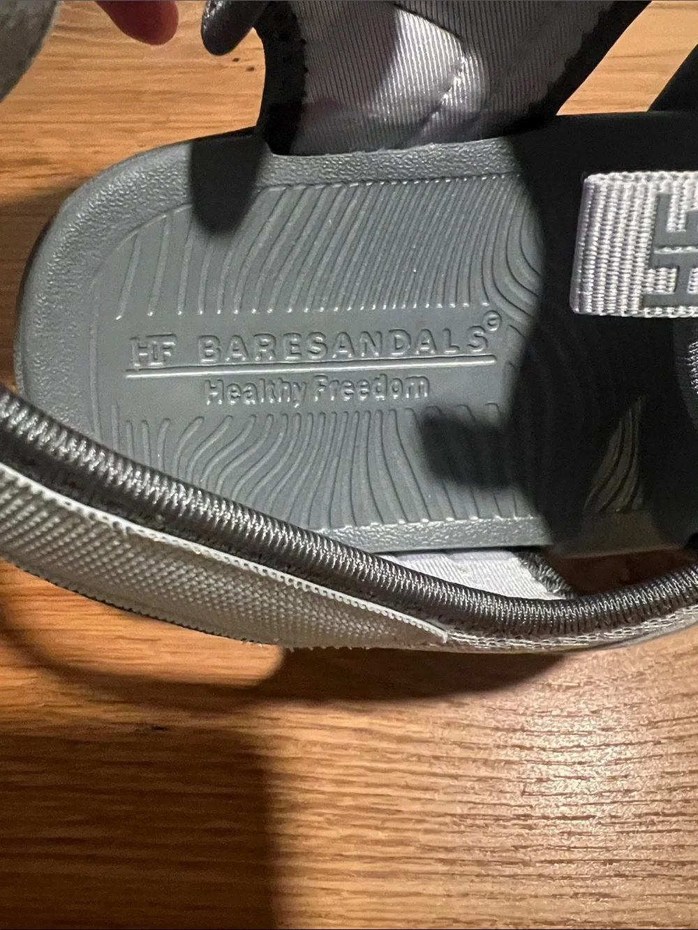 Hike Footwear HF Baresandals Grey Barefoot Sandals 9/9.5 NWT
